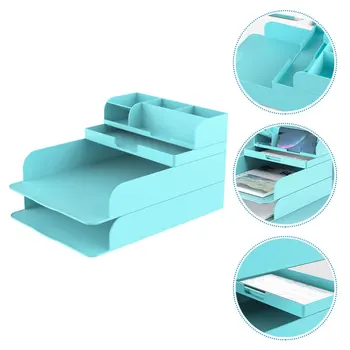 

1pc Desktop Storage Box Multi-layer Design Storage Box Household Organizer