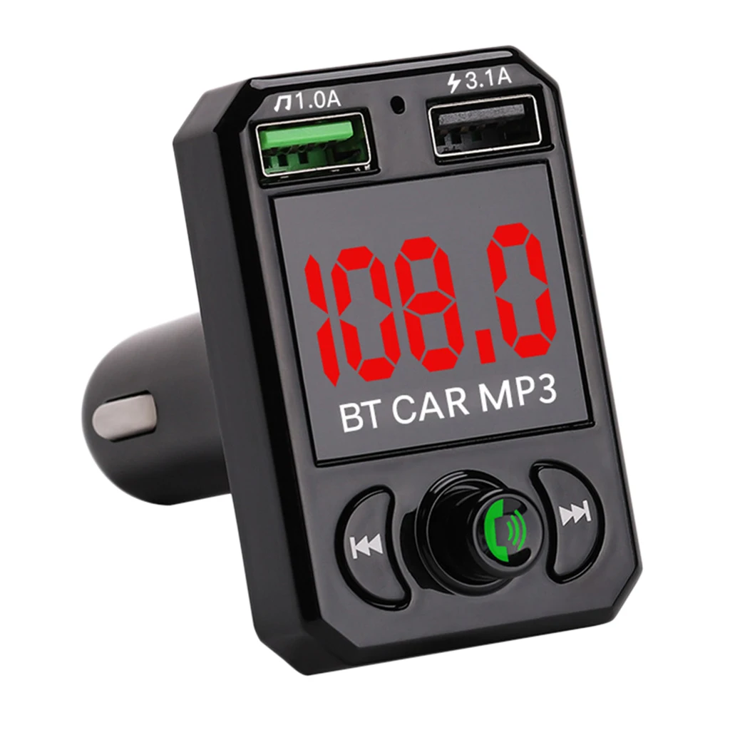 Автомобильное двухпортовое зарядное устройство fm-трансмиттер с USB Bluetooth беспроводной MP3-плеер