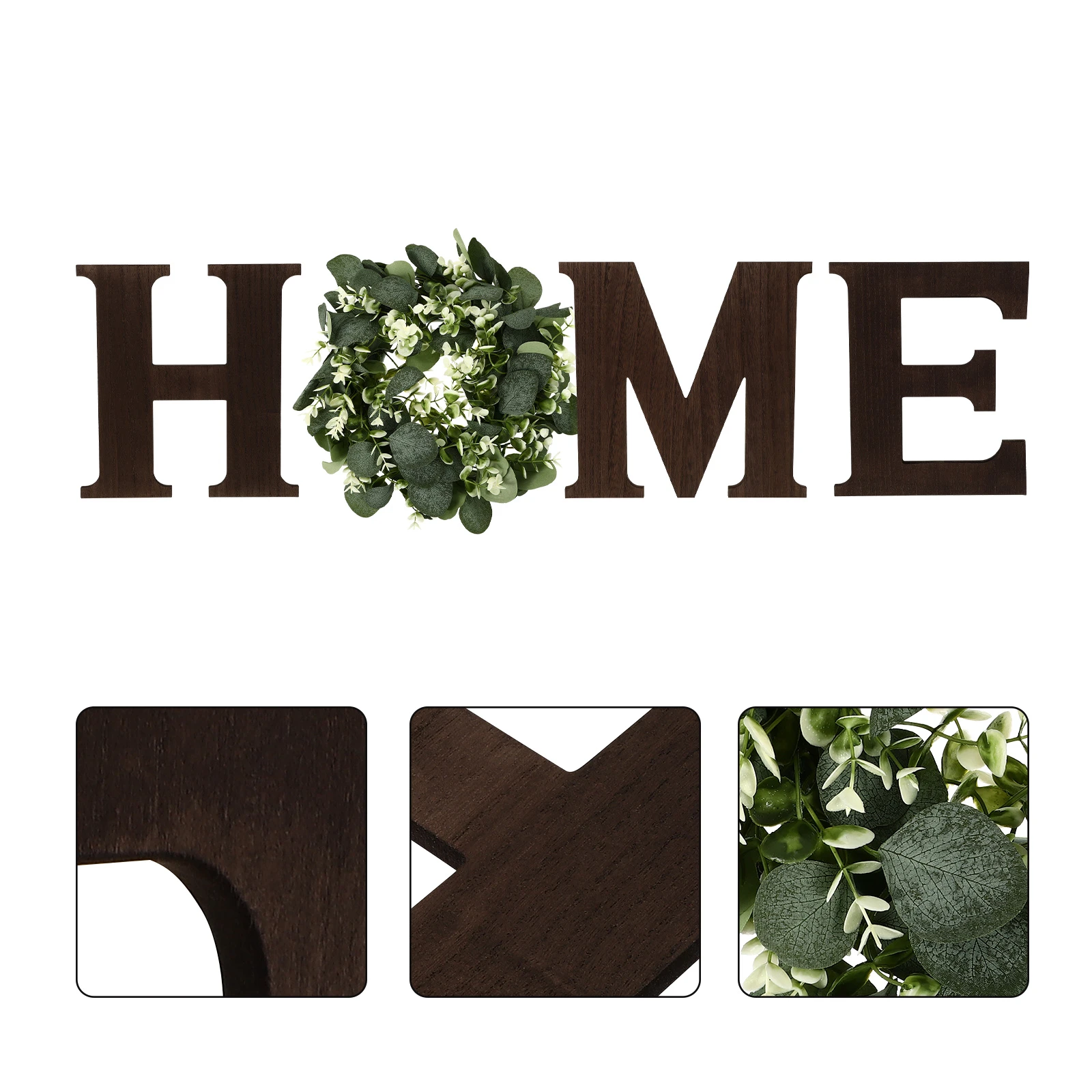 1 Juego de adornos de madera pared, exquisita decoración de corona letras|Decoraciones DIY de fiestas| - AliExpress