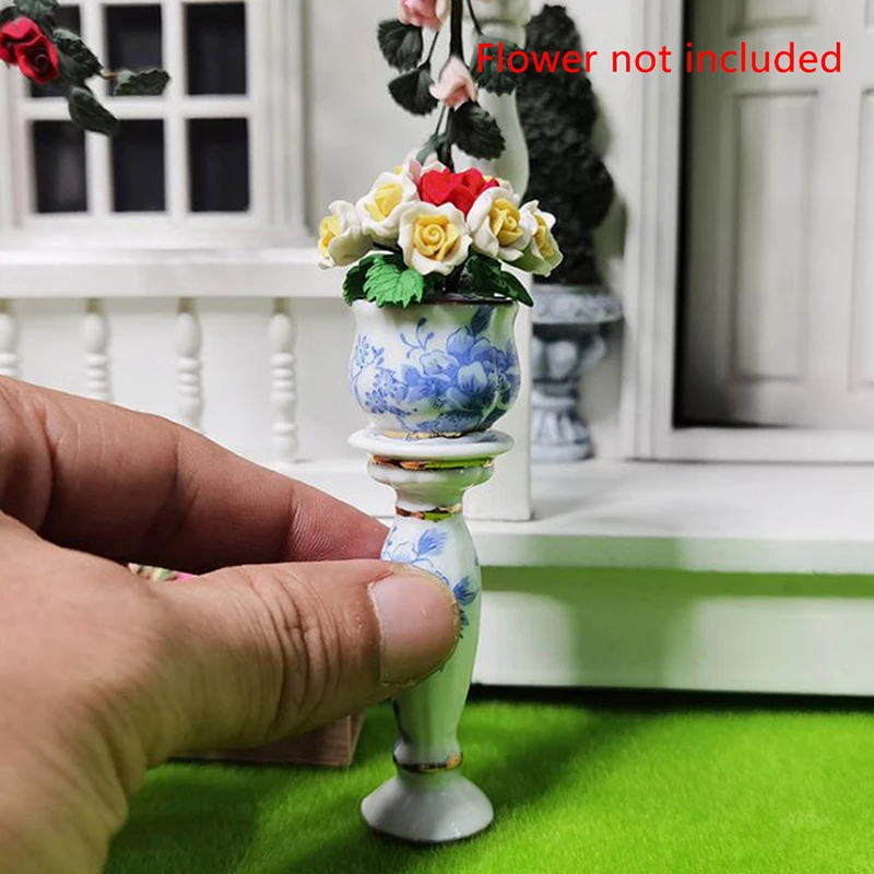 1/12 maison de poupée Miniature fleurs Mini pot de fleurs passe-temps Train