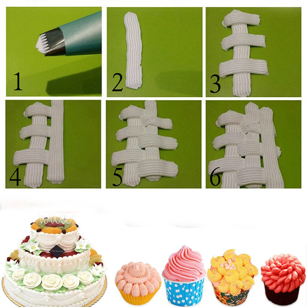 New 5Pcs/ Set Leaves Nozzles Stainless Steel Icing Piping Nozzles Tips Pastry Tips For Cake Decorating Pastry Fondant Tools