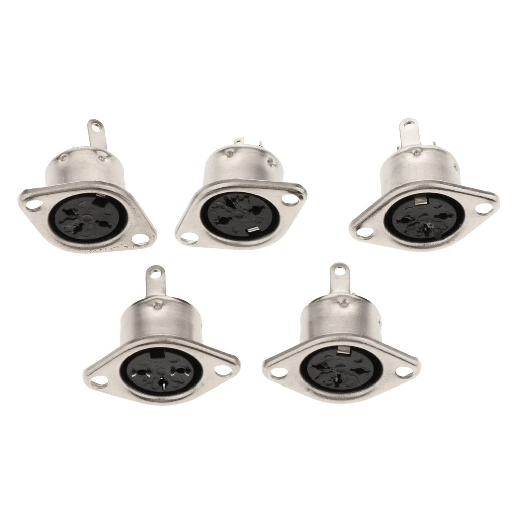 DIN 3 4 5 6 7 8 Pin Female Plug & Plastic Handle Socket DIN Audio Wire Connector DIN Jack for Keyboard/Mouse DIY