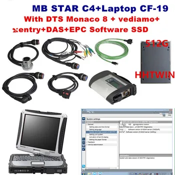 

Best quality Full Chip MB STAR C4 SD Connect Compact 4 WIFI Diagnostic Tool with 2020.6Software SSD in panasonic cf19 Laptop