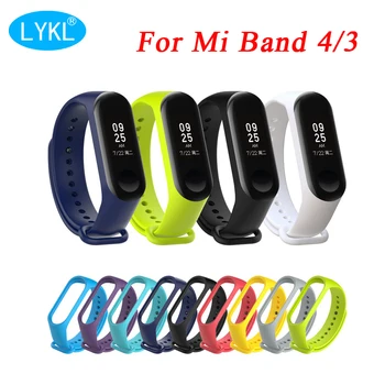 

2019 Newest Sport Mi Band 3 4 Wristband Accessories Pulseira Silicone Replacement Wristband Band for Xiaomi Mi Band 3 4 Straps