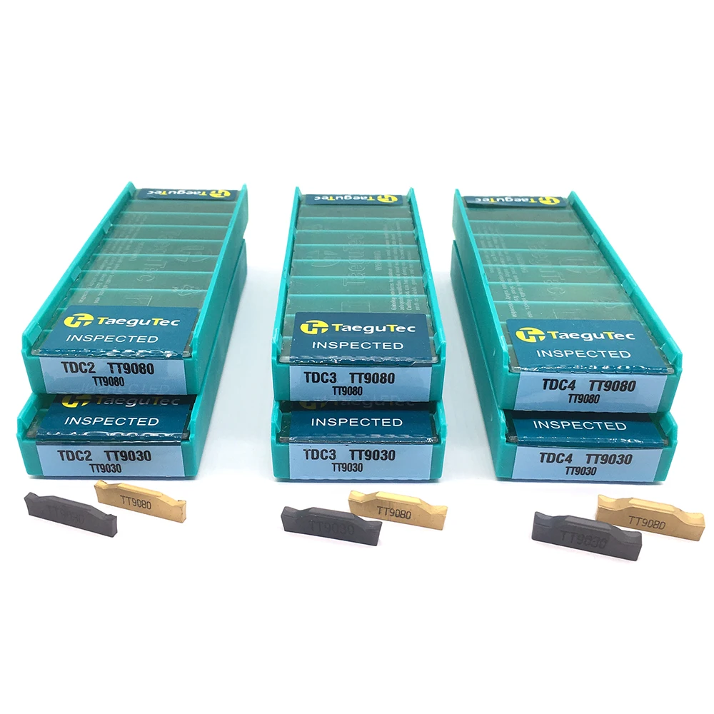 10 шт. TDC2 TDC3 TDC4 TT9080 TT9030 карбидные пластины taegutec 2 мм 3 мм 4 мм пазовки токарный станок с ЧПУ инструмент токарный инструмент инструменты с ЧПУ Долбление