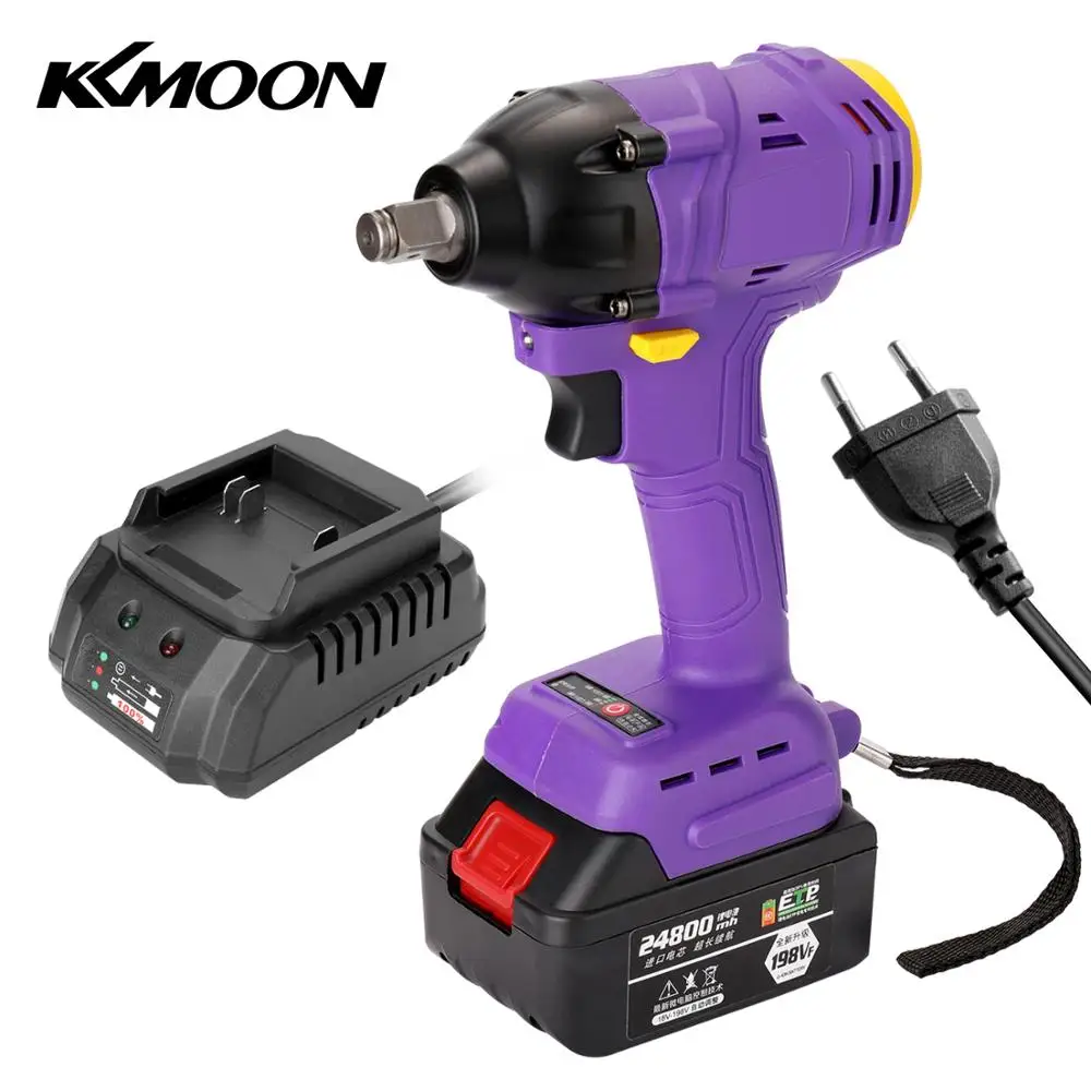 

2-in-1 High Torque Rechargeable Cordless Electric Brushless Impact Wrench 24800mAh Lithium Battery 380Nm Power Driver Wrench