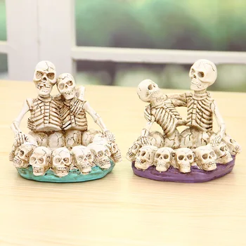 

Creative Personality couple Skull Ashtray Home Resin Decoration Shop Cafe smoke ornament crafts Accessories Father's Day Gift