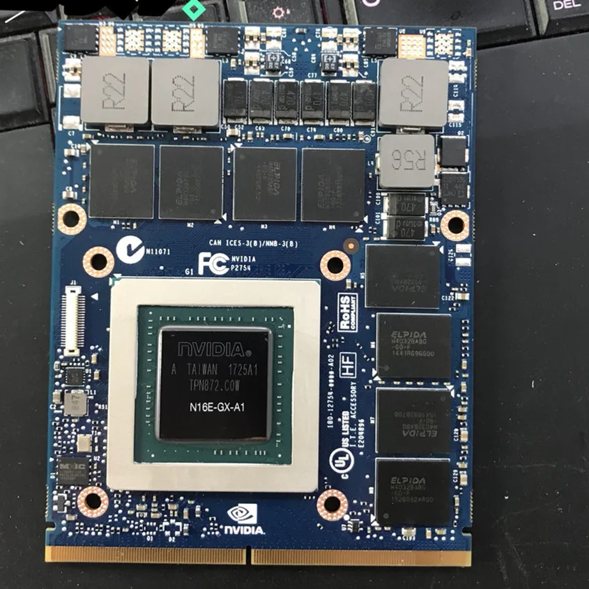 Tarjeta GTX 980M GTX980M original с подставкой X N16E-GX-A1 8GB GDDR5 MXM для Dell Alienware MSI HP