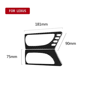 

Fashion sports for LEXUS IS250 300H carbon fiber conversion accessories door handle steering wheel button lift plate inte