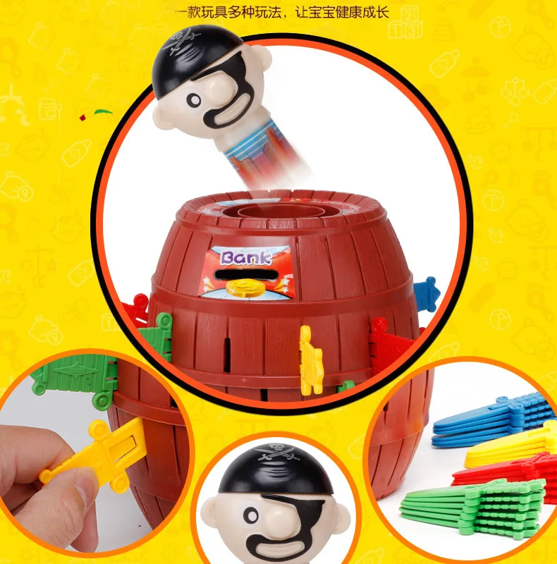 Пиратская бочка, новинка, игра, игрушки для детей, детская забавная игрушка, счастливый удар, всплывающая игрушка, вечерние игрушки, пиратское ведро, пластиковые игрушки