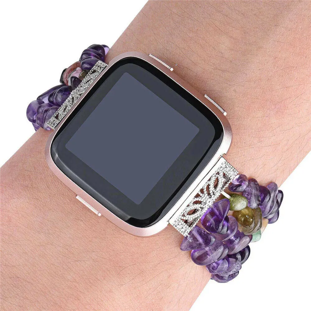 Ремешок для часов Fitbit Versa Gems часы с камнями ремешок для женщин Алмазный сменный Браслет для Fitbit Versa Смарт часы браслет