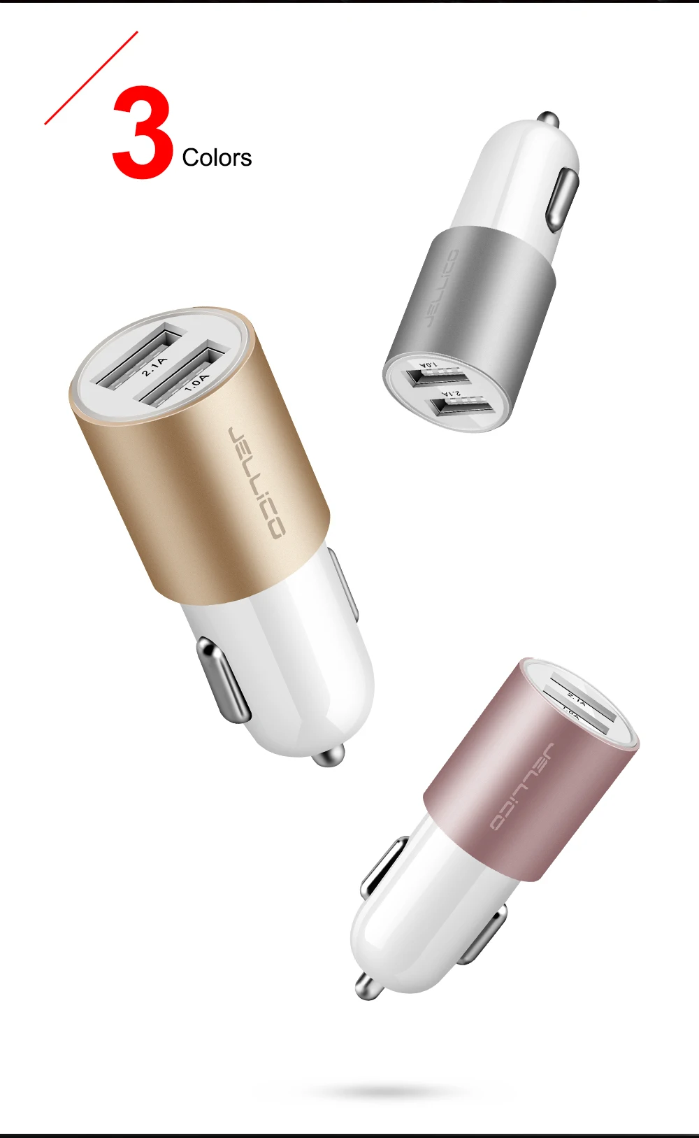 Автомобильное зарядное устройство с двумя USB портами 3 1 А светодиодный дисплей