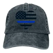 Тонкая синяя линия американский флаг Модная Джинсовая Шляпа привлекательная Кепка для мужчин и женщин