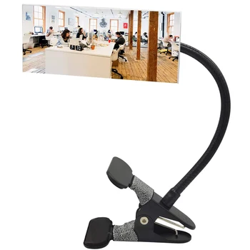 

Slingifts Clip On Security Mirror Convex Cubicle Mirror for Personal Safety and Security Desk Rear View Monitors or Anywhere