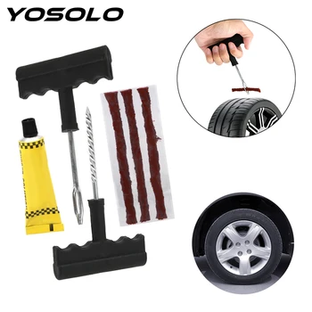 

Auto Motorcycl Tire Tyre Puncture Plug Car Tire Repair Tools Fast Puncture Plug Repair Block Tire Repair Kit Studding Tool Set