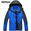 TACVASEN WInter Jacket Men Thicken Fleece Softshell Jacket Coats Casual Windproof Multi-Pockets Hooded Parkas Hike Windbreakers ► Photo 2/6