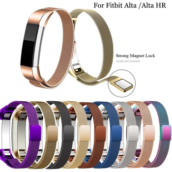 

High Quality Milanese Stainless Steel Replacement Watch Wristband Strap Band for Fitbit Alta /Alta HR Bracelet Belt Accessory