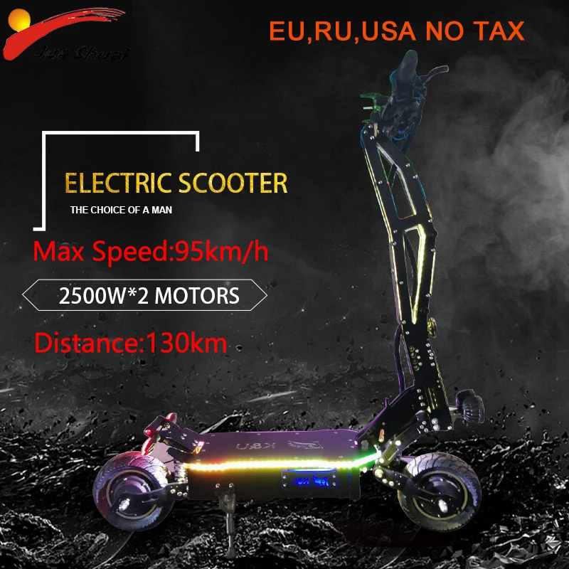 

Luxury 95km/h 5000w 11inch Off Road Electric Scooter 42ah Samsung Battery E Scooter Patinete Electrico Adulto Foldable Escooter