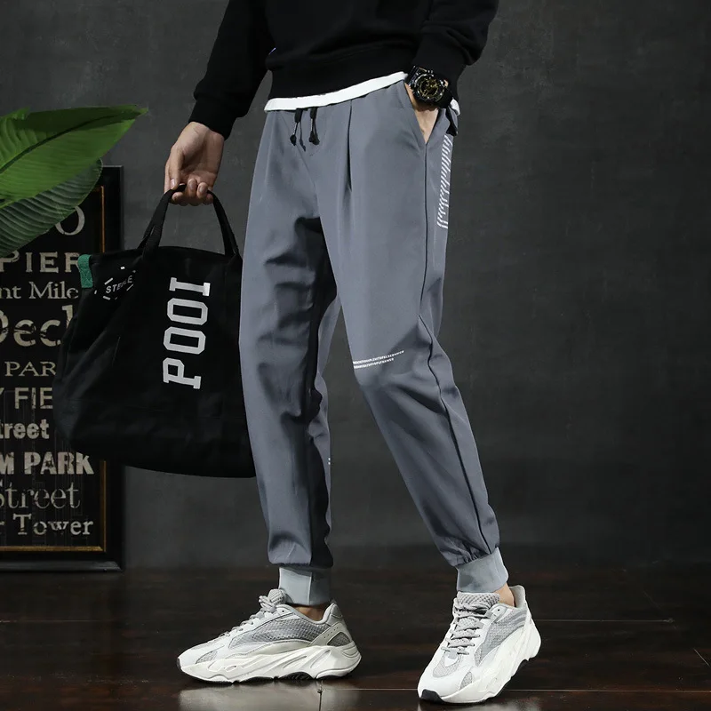 

207 [New Style] Bib Overall Men Autumn Popular Brand Casual Pants Men's Harem Pants Capri Trend Ankle Banded Pants