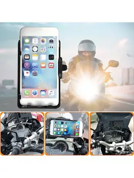 

For BMW R1200GS Mobile Phone Navigation Bracket ADV F700 800GS CRF1000L Africa Twin For Honda Motorcycle USB Charging 12MM Mount