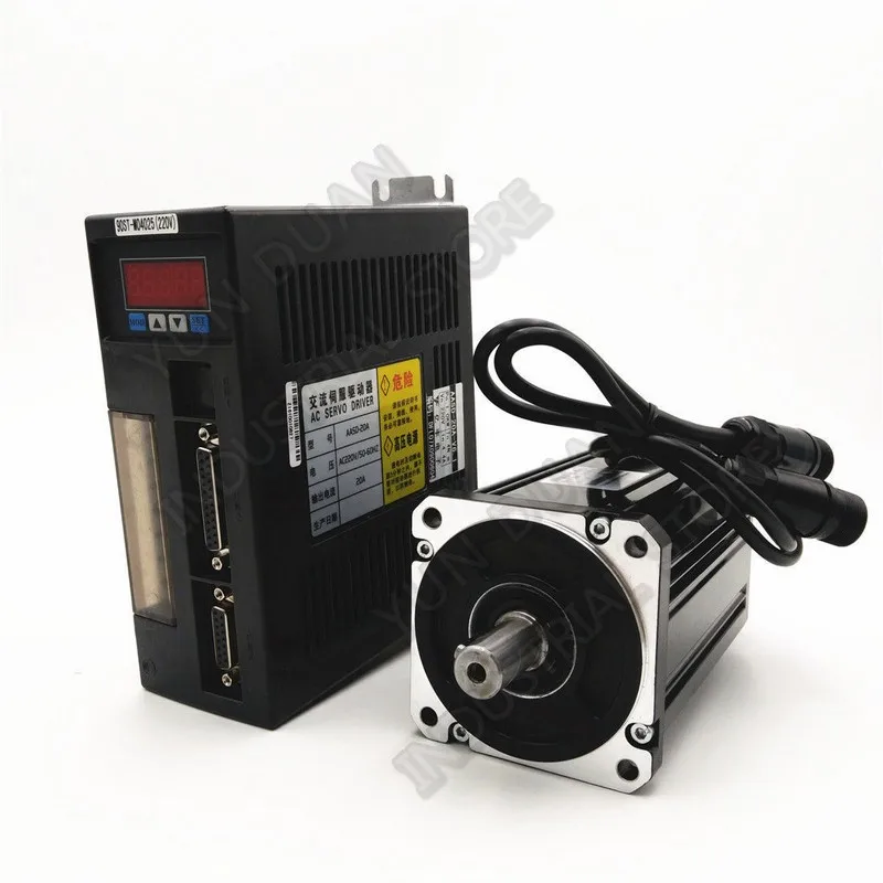 750W NEMA32 80 мм фланцем по той же цене 2.39NM 220V 3000R/мин Серводвигатель переменного тока