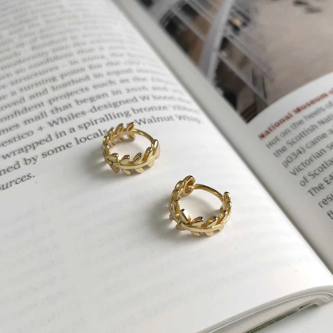 925 Sterling Silver Bohemian Malt Leaf Earrings For Women Romantic Sweet Wedding Party Jewelry Accessories Gift - Image 3