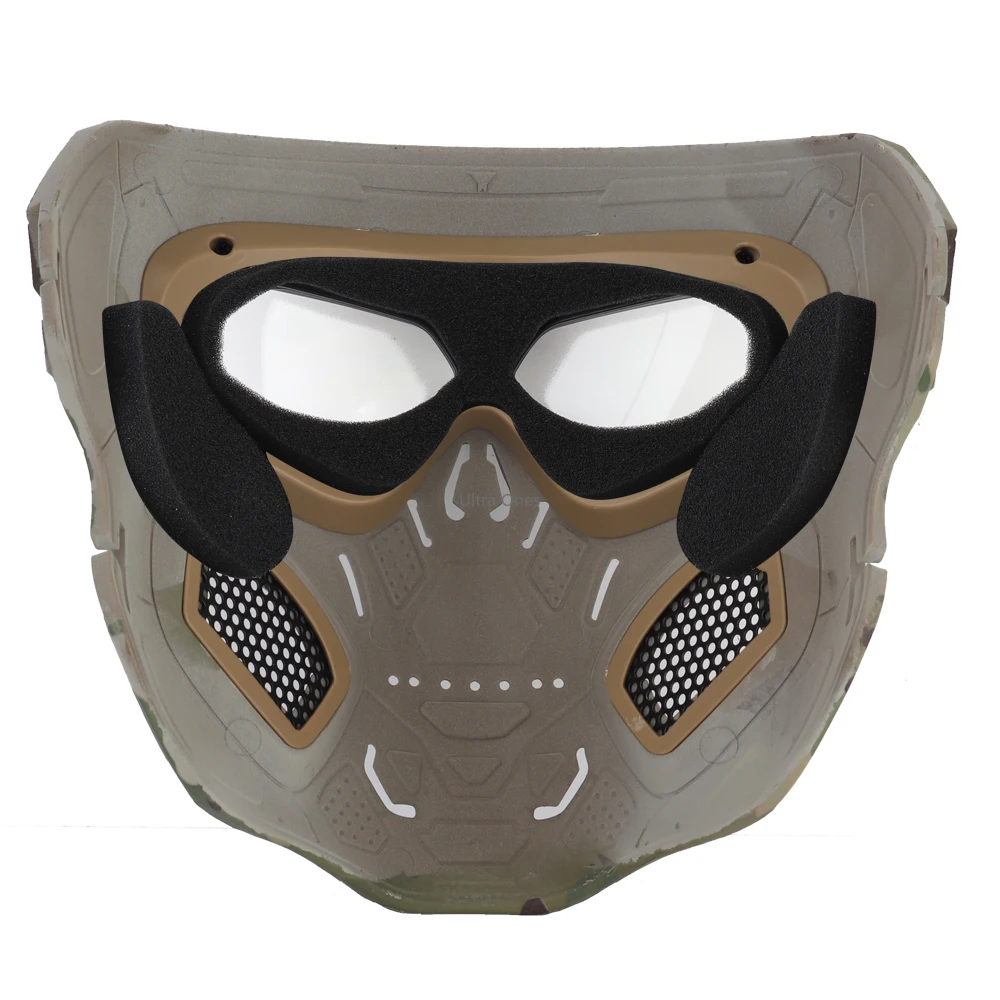  Multicam Tactical Airsoft Skull Mask Paintball Military Combat Full Protective Masks Skeleton CS Ga