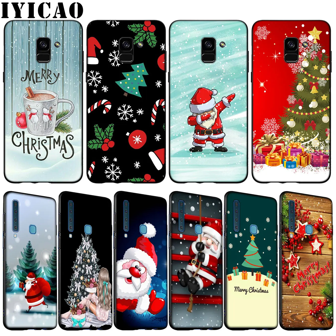 Счастливого Рождества мягкий силиконовый чехол для Samsung Galaxy A6 A7 A8 A9 2018 A3 A5 2016 2017 Note