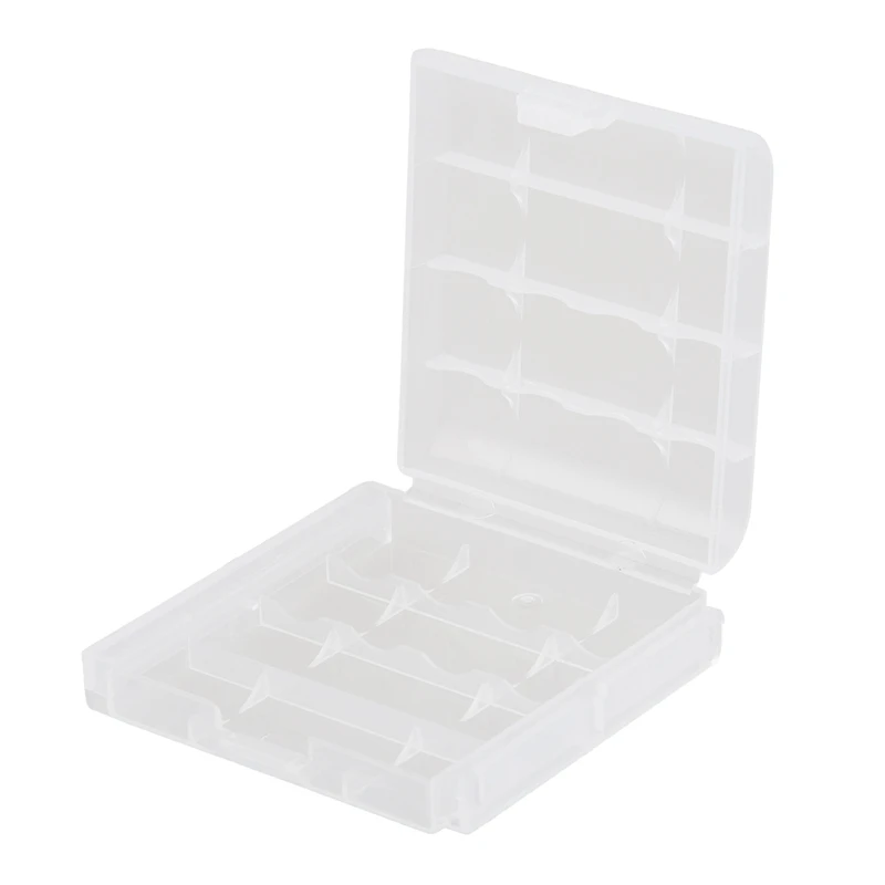 5x New Clear Plastic Battery Box Storage Case Cover Holder For AA AAA Batteries                                               #8