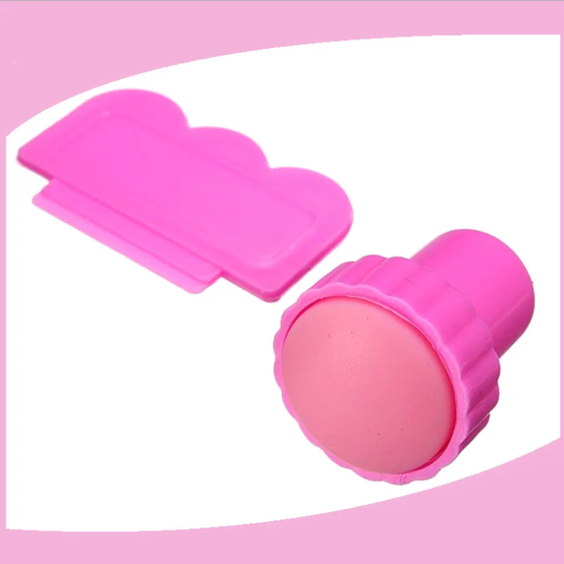 

Nail Art Image Stamping Tool 1 Stamper + 1 Scraper for Nail Art Decoration
