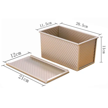 

Loaf Pan with Cover Quick Release Bread Toast Mold Non-Stick Bakeware Carbon Steel Loaf Pan can CSV