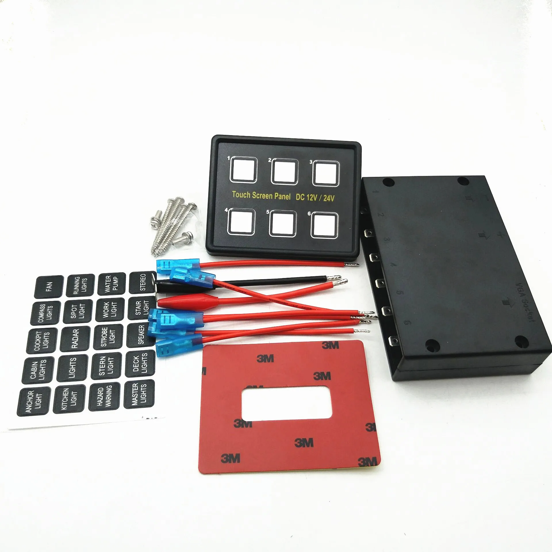 6-way for Wrangler JEEP Switch Panel Car / Boat / Bus Modified 6-way Touch Switch Panel