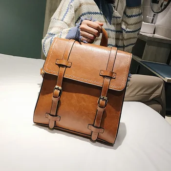 

2020 new Korean version of the shoulder bag women's casual fashion simple college style ladies backpack