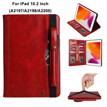 

For iPad 7th 10.2" Case 2019 A2197 A2198 A2200 With Pencil Holder Stand Cover For iPad 10.2 Case Auto Sleep / Wake