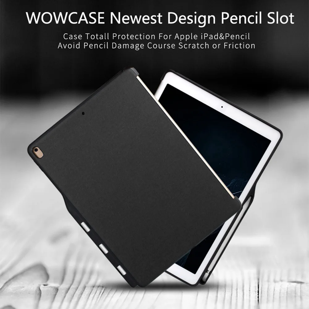 WOWCASE бизнес Чехол для iPad Pro 10,5 чехол с карандашом тонкий микрофибра защита для iPad Pro 10,5 Air 3 Coque