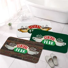 

Central Perk Friends Printed Flannel Floor Mat Bathroom Decor Carpet Non-Slip For Living Room Kitchen welcome Doormat