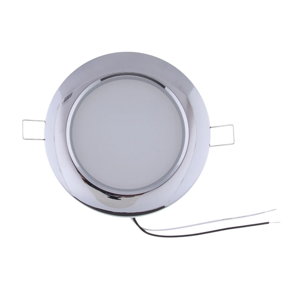 4.5 inch DC 24V LED RV Recessed Ceiling Dome Light 4.5W Marine Boat Interior Lighting for Camper RV Trailer Yacht (Cool White)