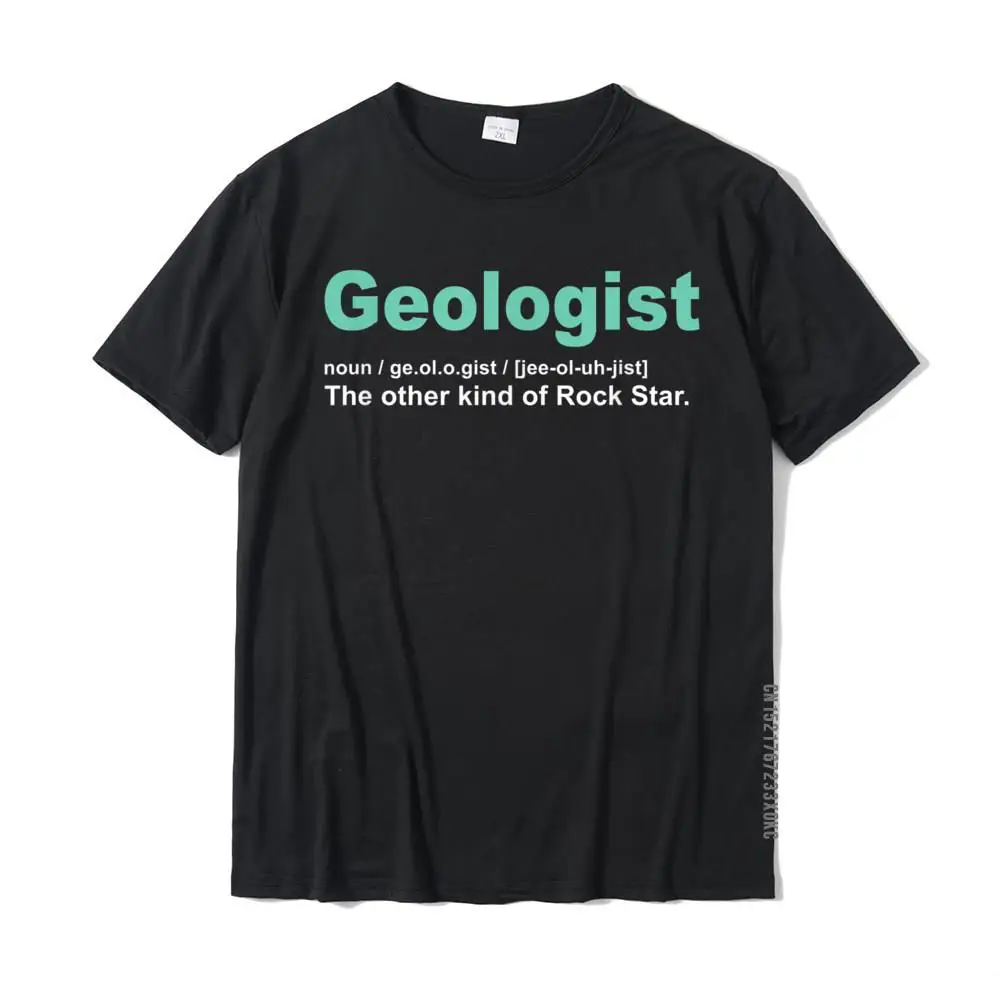 Cool Print Tops & Tees for Students Fashionable Summer/Autumn Crewneck 100% Cotton Short Sleeve Top T-shirts Normal Tops & Tees Geologist Rock Star Definition Funny Geology Gifts Gneiss T-Shirt__MZ20445 black