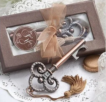 

(20 Pieces/Lot) Newest Event and Wedding Favors of Key to My Heart Antique bottle opener Wedding gift for Bridal shower favor