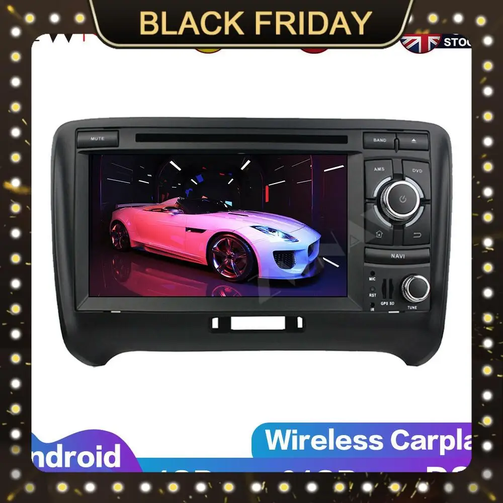 

IPS Screen PX6 Android 10.0 Car Multimedia Player For Audi TT 2006 2007 2008-2013 Car Audio Radio Auto Stereo Gps Navi Head Unit