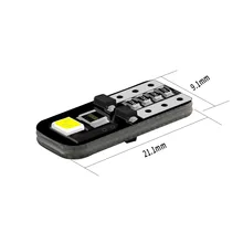 Ampoules LED T10 pour plaque d'immatriculation de voiture, 10 pièces, indicateur de voiture, lumière de plaque d'immatriculation, 194 168 LED 2835 5W DC12V haute puissance 