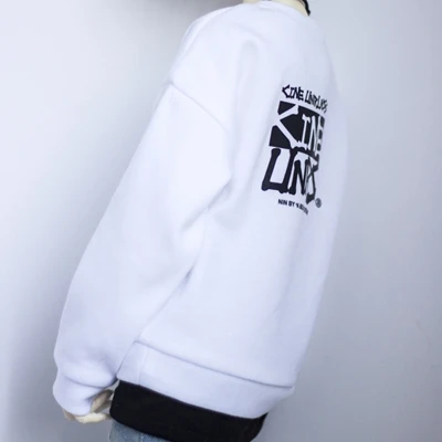 BJD Black White Hoody Top Sports Clothing Casual For 1/4 1/3 SD17 70cm 17" 24" Tall BJD doll MSD SD DK DZ AOD DD Doll HEDUOEP - Color: white