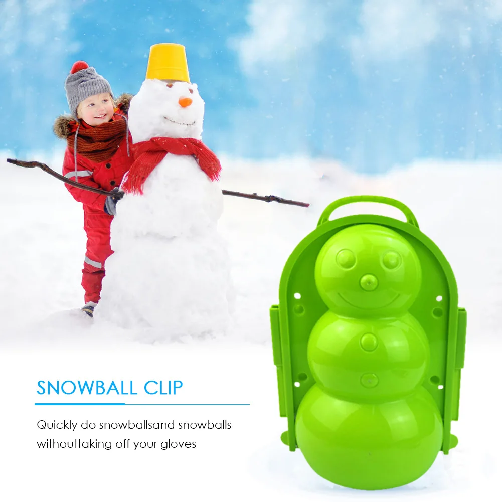 Perfect Outdoor Play Snow Toys Winter Snow Toy for Kids and Adults Holady Double Love Heart Snowball Maker Tool for Snow Ball Fights Snowballs Maker Heart Shape Gift for Children,1 PCS 