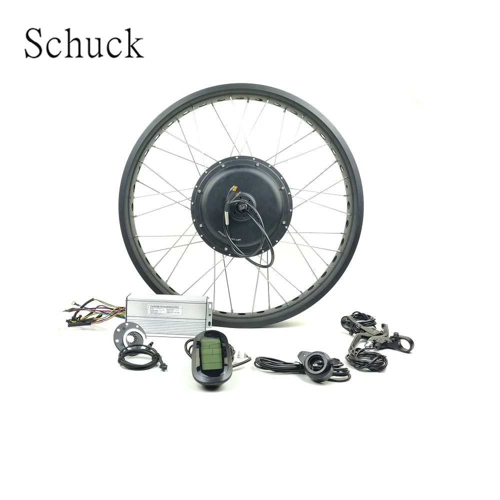 ^*Best Offers Schuck 48V1500W with LCD6 display FRONT wheel motor electric bicycle conversion kit fat tire 20 or 26 inch ^*Best Offers Schuck 48V1500W with LCD6 display FRONT wheel motor electric bicycle conversion kit fat tire 20 or 26 inch
