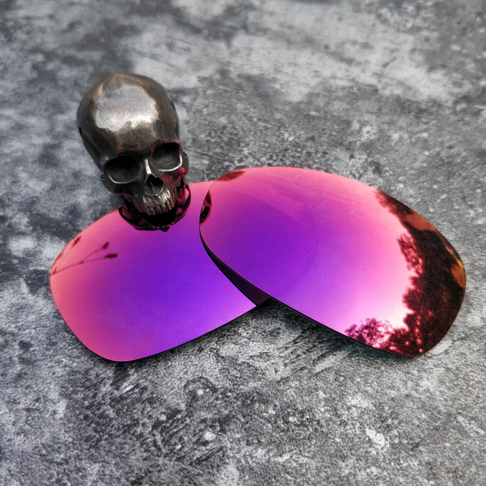 Purple Red Firtox настоящие поляризованные улучшенные Сменные линзы для солнцезащитных очков-солнцезащитных очков с изображением собаки-монстра Окли(только линзы)-несколько вариантов - Цвет линз: Purple Red