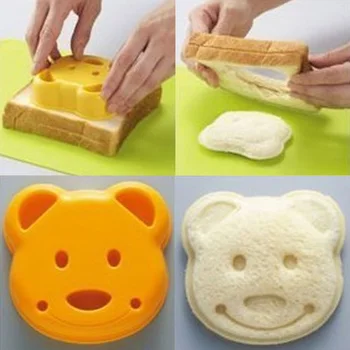

1pcs Rice Ball Cookie Cartoon Bear Design Mold Cake Dessert Decor Mould Kitchen Baking Tool Cake Decorating Tools