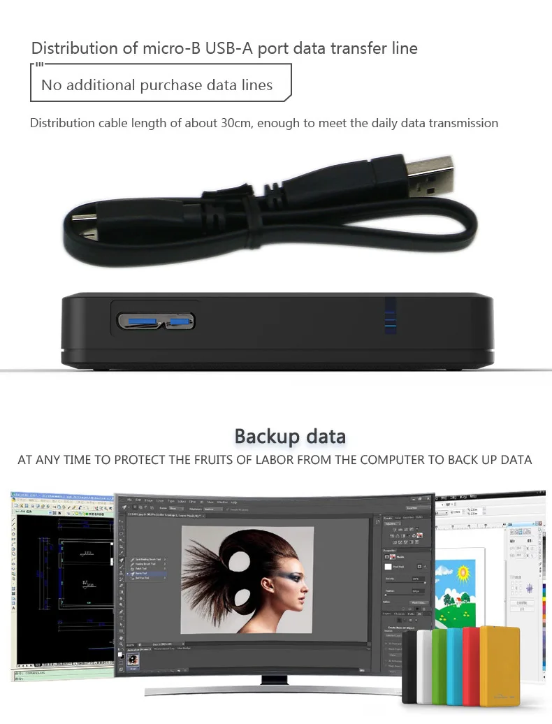 Blueendless 2,5 'внешний корпус HDD чехол пластиковый Sata USB HD Caddy USB жесткий диск коробка для ноутбука внешний жесткий диск корпус