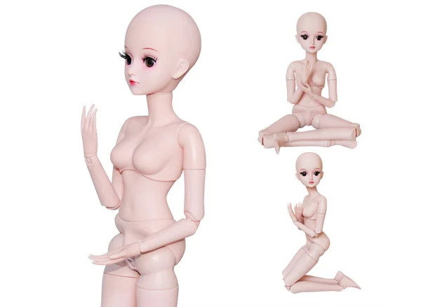 brown eyes UCanaan 1/3 BJD кукла 60 см/23,6 ''Высота 19 шарнирные куклы(парик Обувь Одежда волосы глаза макияж) коллекция игрушек - Цвет: brown eyes