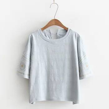 

O-Neck New Cotton T-shirt Women Printing T Shirt Summer Clothing Female 2018