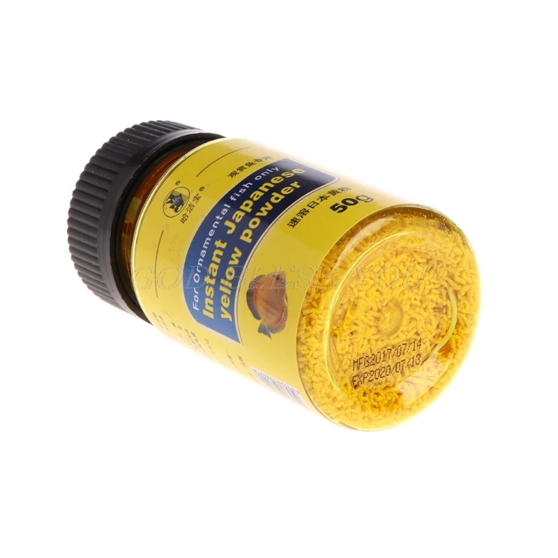 Аквариум 50 г мгновенный желтый порошок для декоративного лечения рыб бактериальный Прямая поставка